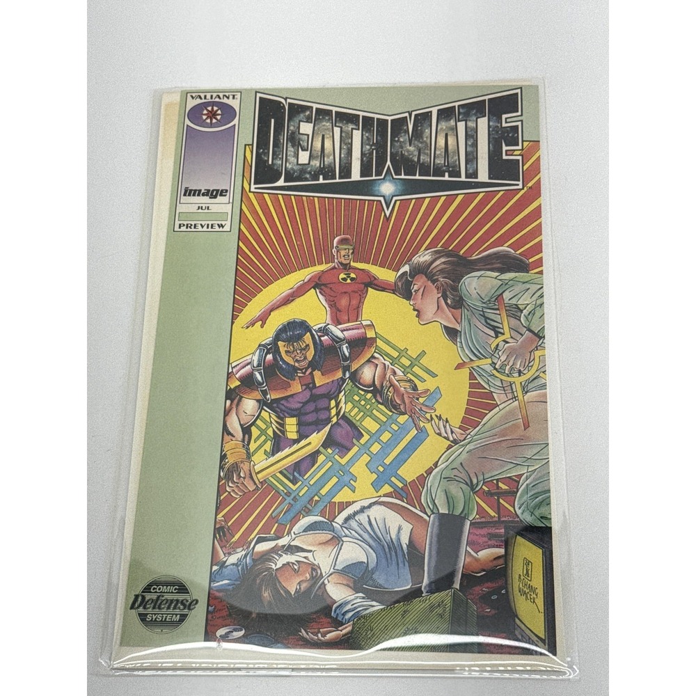 Vintage 1993 Valiant Image Deathmate Preview Comic Book Youngblood Bloodshot Tan - Picture 2 of 5